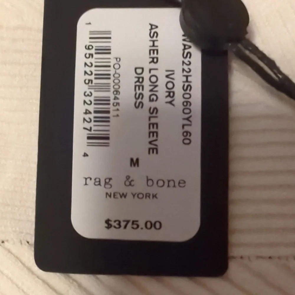 Rag and Bone Ivory Sweater Dress Medium NWT - Picture 7 of 7